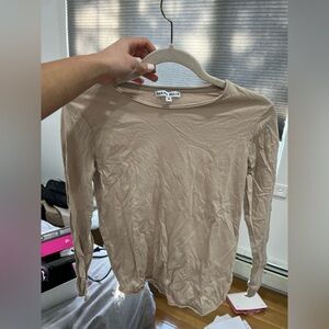 Earth Bella Women's Beige Long Sleeve Top